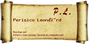 Perisics Leonárd névjegykártya